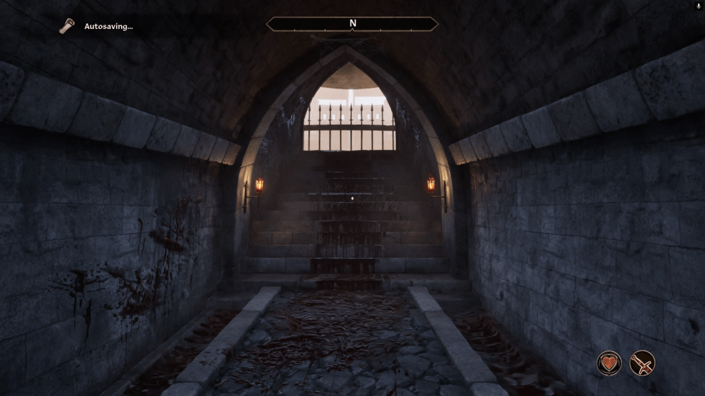 The Arena hallway in Oblivion Remastered Edition. 