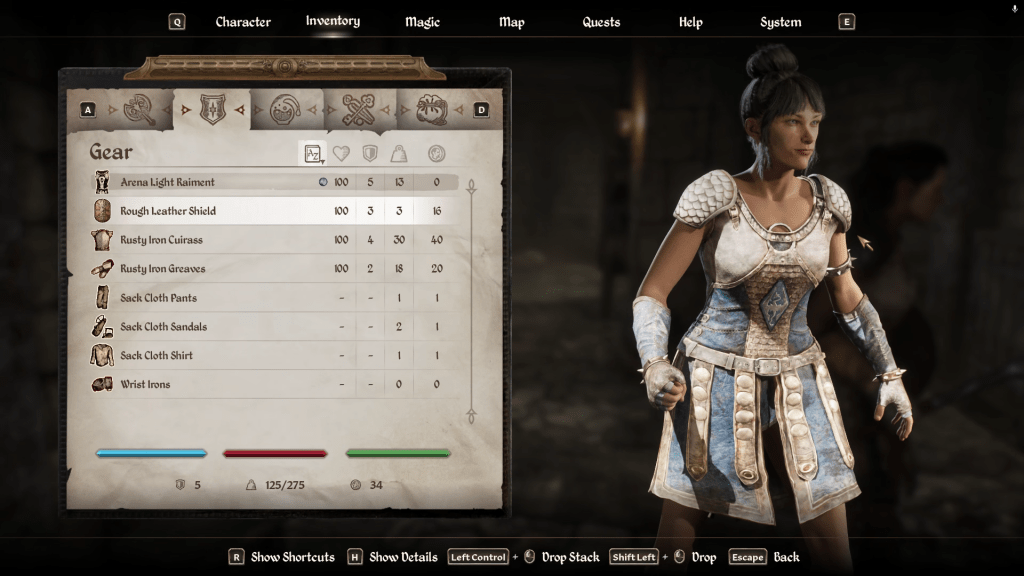 Oblivion Remastered Light Raiment Woman