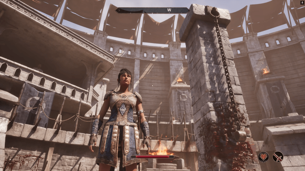 My Nord Warrior stands victorious in the Imperial City Arena.