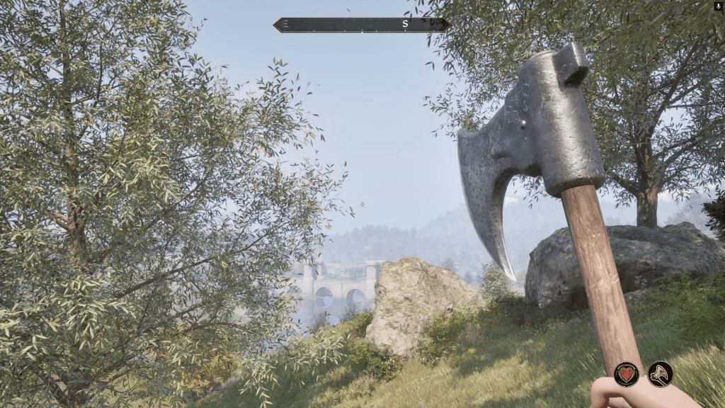The Imperial City Bridge from a vantage point near the Lake Rumare.