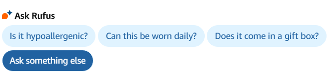 Amazon Rufus Queries