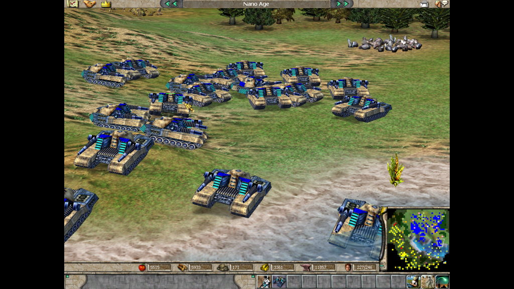 Empire Earth An army of Centurion Tanks in the Nano Age