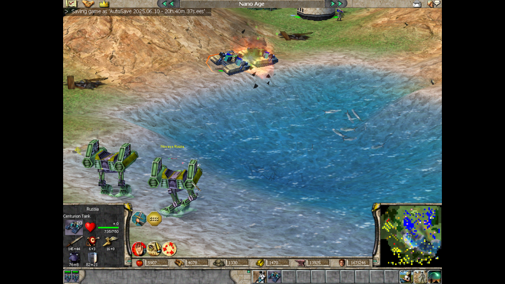 Empire Earth Zeus Cybers vs Centurions.