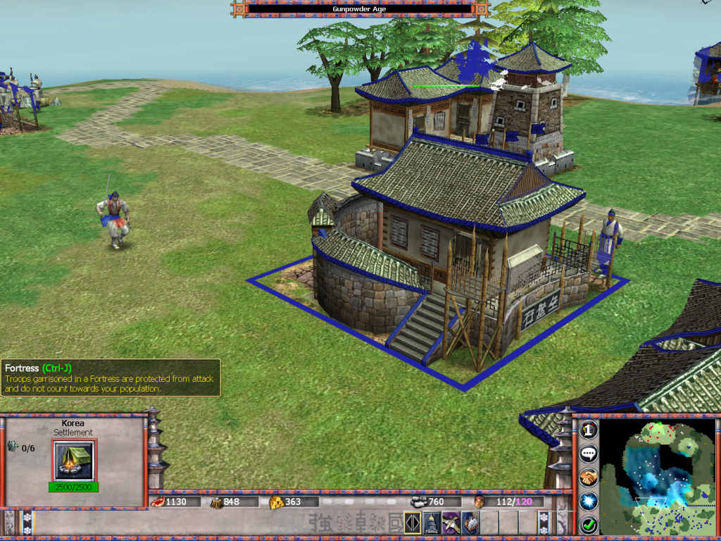 Empires Dawn of the Modern World Fortress Korea