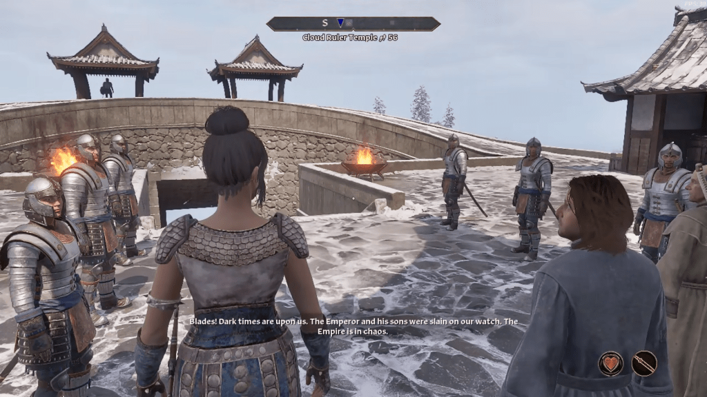 Oblivion Remastered Cloud Ruler Temple with the Blades