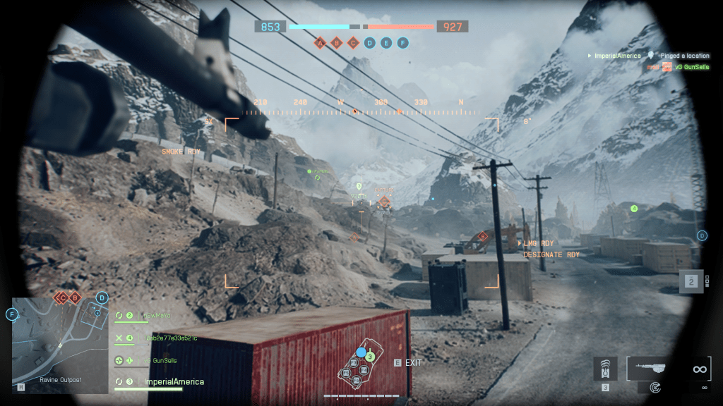 Inside the CV-90 on Liberation Peak.