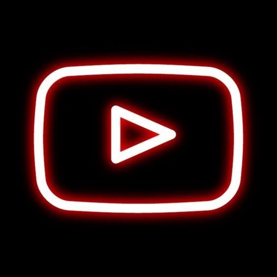 YouTube Logo Neon